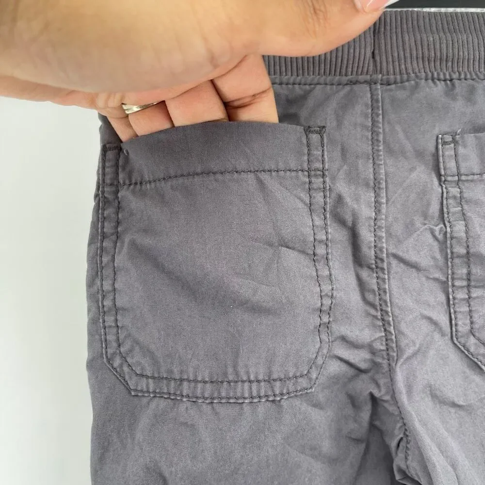 Carter’s Toddler Boys Gray Utility Jogger Pants 2T Cotton Pull On Casual Pants